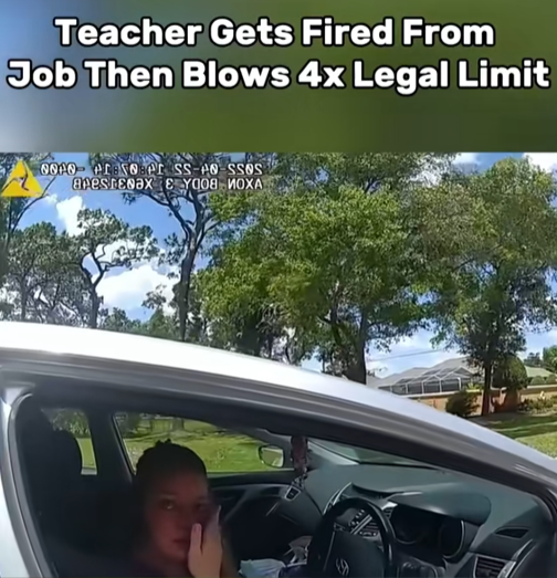 “Teacher Fired in the Morning… Stopped by Police Hours Later After Shocking Breath Test 😳🚨”
