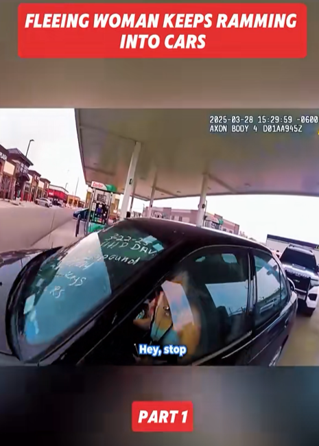 “Fleeing Woman Goes on Wild Car-Ramming Rampage at Gas Station — Police Can’t Believe What She Does Next ”