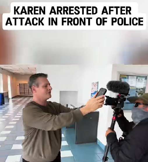 “Karen” Arrested After Public Attack Right in Front of Police Cameras
