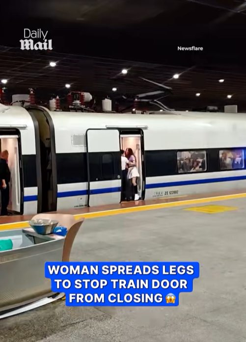 She Refused to Let the Doors Close — What She Did on This Train Platform Shocked Everyone