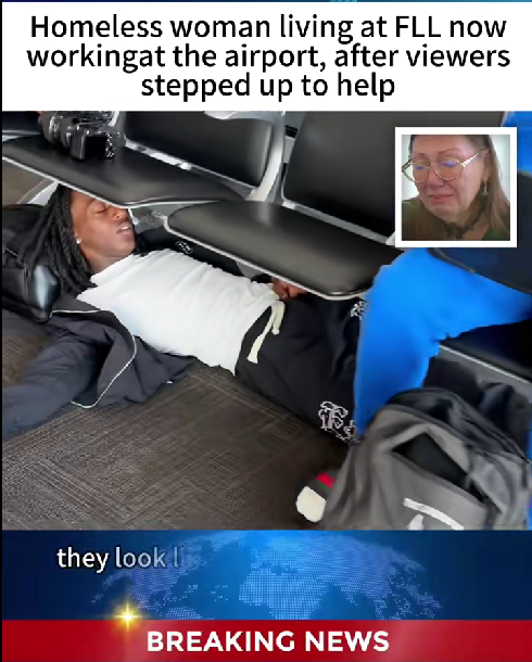 She Was Sleeping on Airport Chairs — What Viewers Did Next Changed Her Life Forever