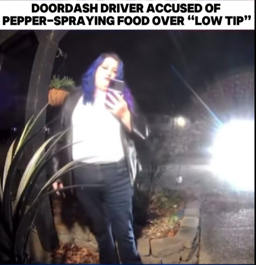 DoorDash Driver Accused of Spraying Customer’s Food After Getting a “Low Tip”