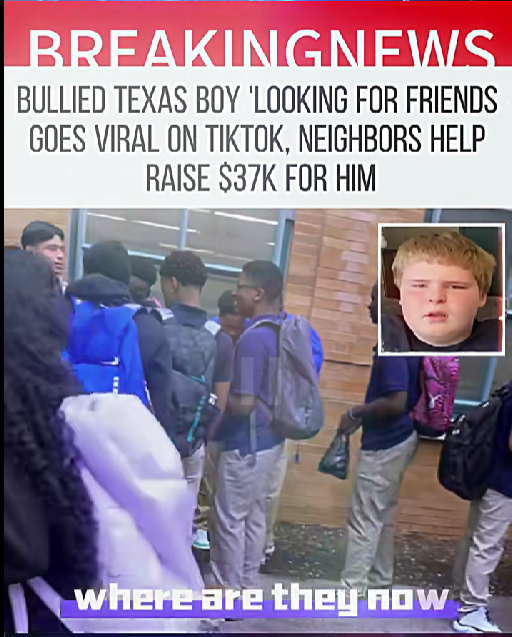 Bullied Texas Boy Who Posted “Looking for Friends” Goes Viral on TikTok — Neighbors Raise $37K and Change His Life