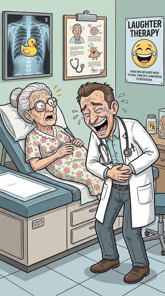 One day an old lady went to the doctor!