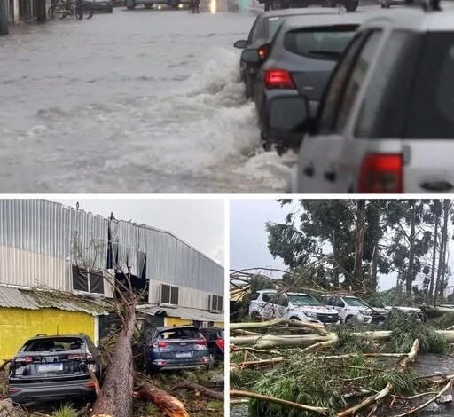 URGENT! Severe thunderstorm moving towards the city of!