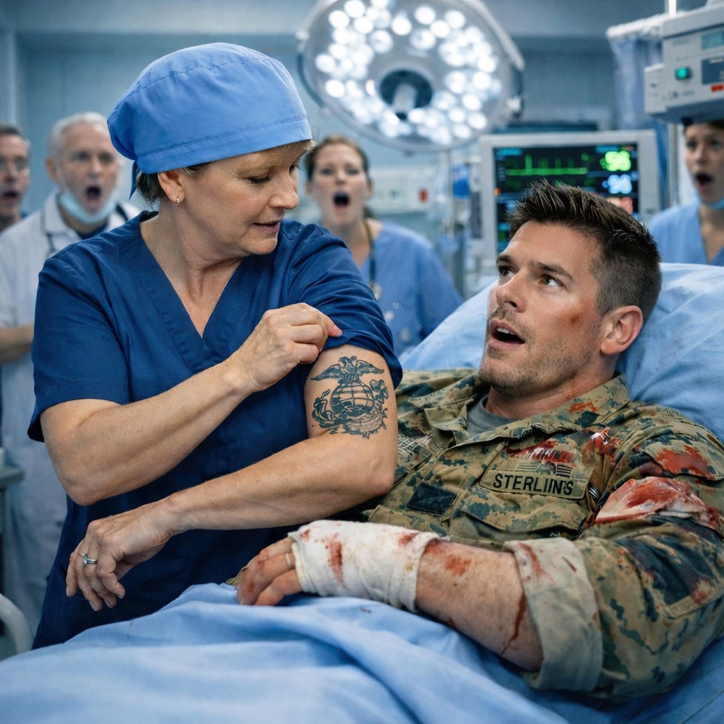 Marine Commander Refused Help! Until the Nurse Showed Her Unit Tattoo