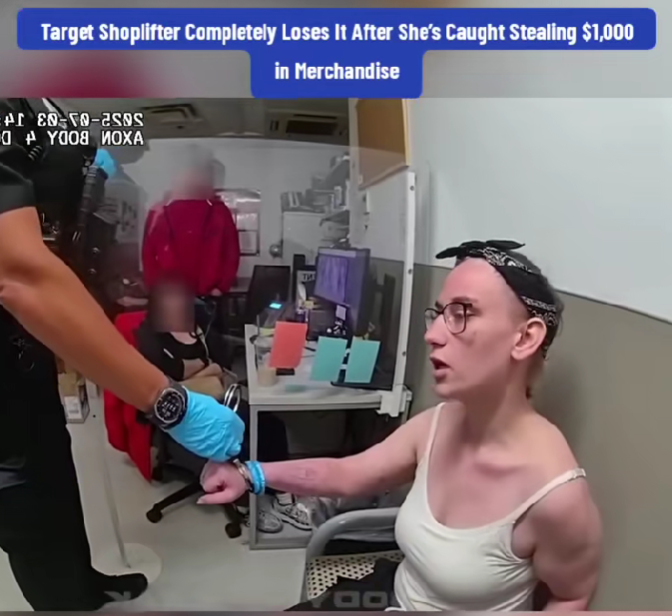 “Target Shoplifter Completely Loses It After Being Caught Stealing $1,000 — Body Cam Shows the Full Meltdown”