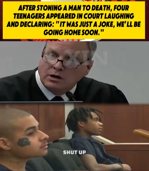 “Teens Laugh in Court After Man Is Stned to Dath — The Judge’s Reaction Says Everything”