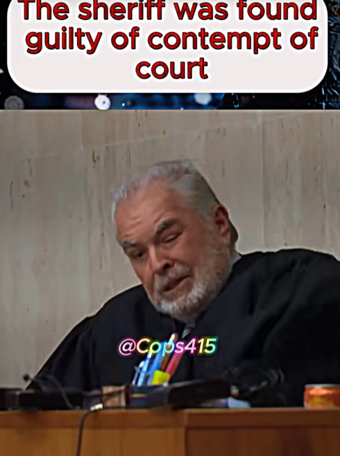 “Sheriff Found G*ilty of Contempt — The Judge’s Reaction Ends His Authority in the Courtroom”