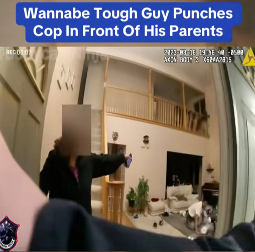 “He Tried to Look Tough in Front of His Parents — Then He P*nched a Cop and Ruined Everything”