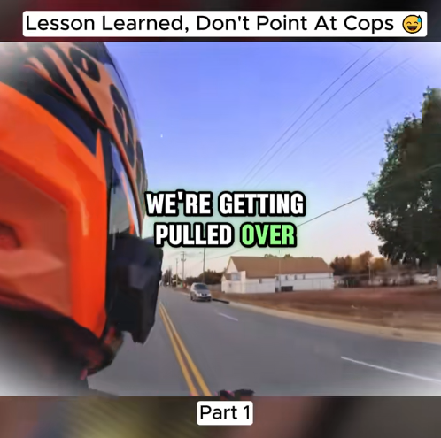 “Lesson Learned the Hard Way — One Gesture Turns a Calm Ride Into a Police Stop ”