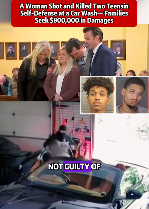 “She Fired in Self-Def*nse — Now Families Demand $800,000 After Shocking Car Wash Tragedy”