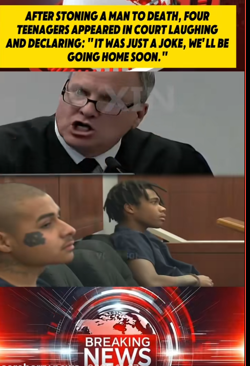 “Teens Laugh in Court After Man Is Stned to Dath — Judge’s Reaction Says It All”