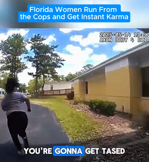 “Florida Woman Runs From C*ps — Instant Karma Caught on Bodycam”