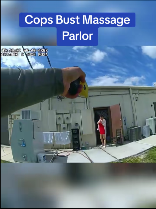 “Cops Bust Massage Parlor — What the Bodycam Caught Outside Shocked Everyone”