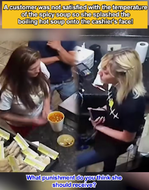 “She Didn’t Like the Soup — What She Did to the Cashier Left Everyone Furious”