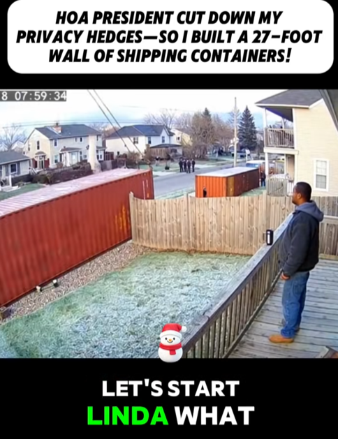 “They Cut His Privacy Hedges — So He Built a 27-Foot Wall That Left the HOA Speechless”