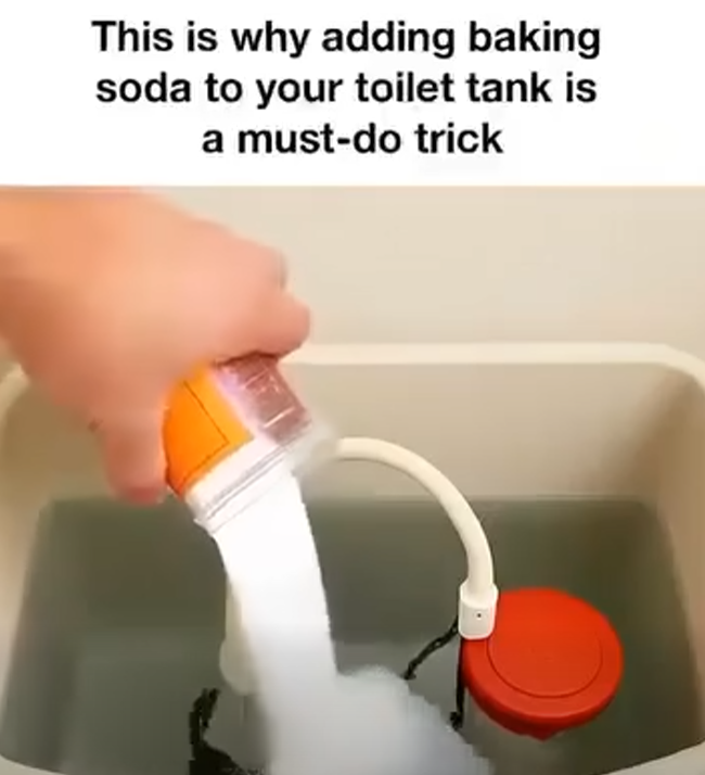 This is why adding baking soda to your toilet tank is a must-do trick!