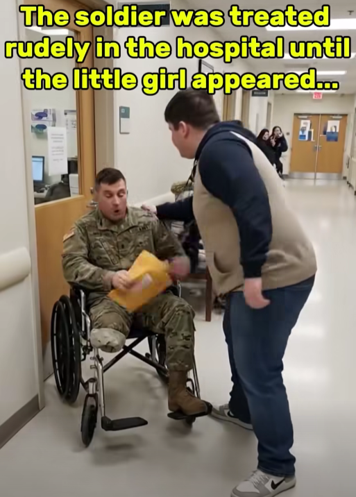 “They Treated the Soldier Like an Inconvenience — Until a Little Girl Stepped Forward”