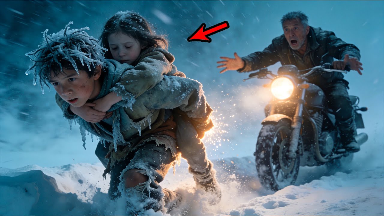 Homeless Boy Walked 9 Miles in a Blizzard to Save a Biker’s Daughter, 300 Angels Repaid Him Forever 