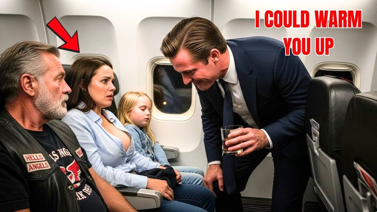  A Single Mom Was Harassed on a Flight — The Biker Next to Her Changed Everything